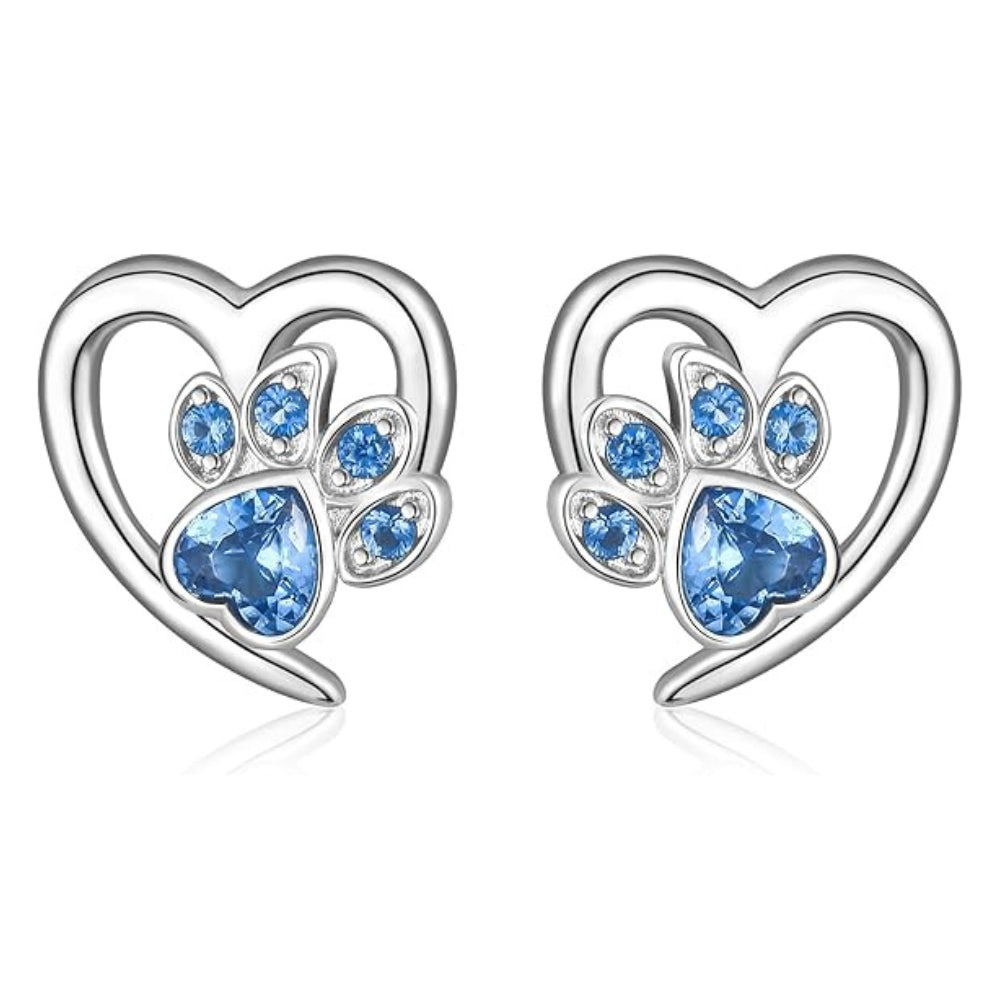 LIVIA - Heart and Paw Earrings