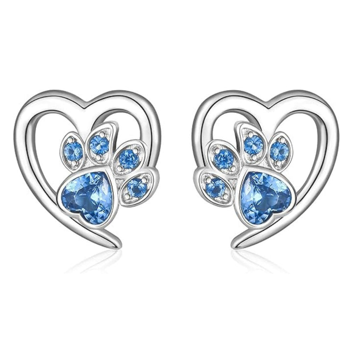 LIVIA - Heart and Paw Earrings