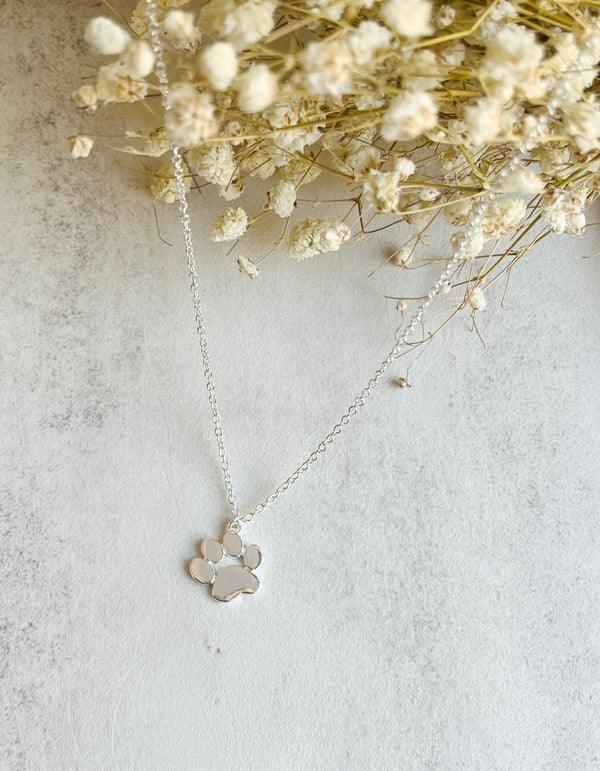 LYA - Elegant Silver Paw Necklace