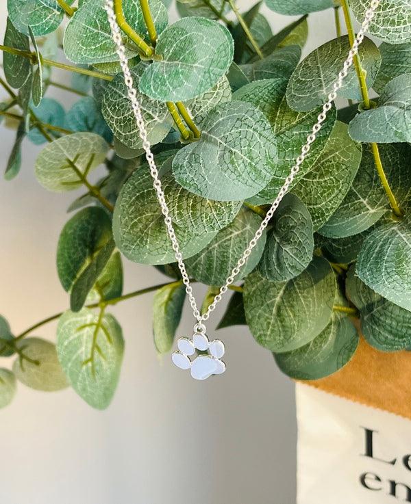 LYA - Elegant Silver Paw Necklace