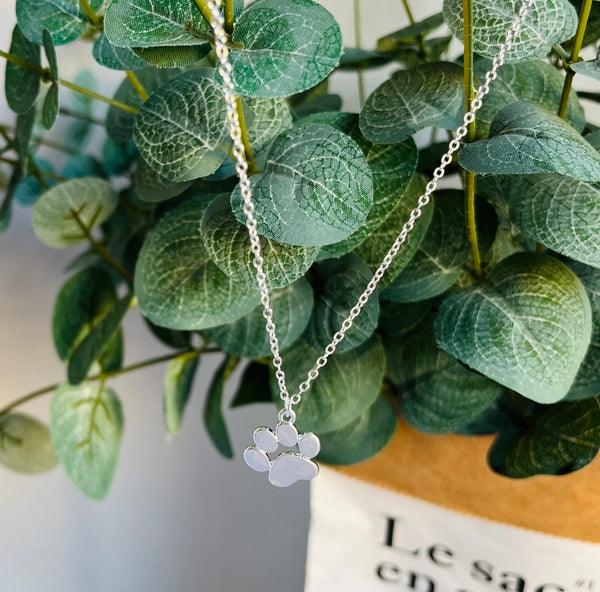 LYA - Elegant Silver Paw Necklace