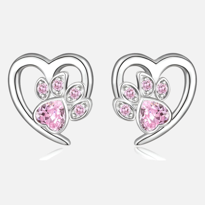 LIVIA - Heart and Paw Earrings