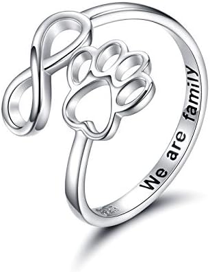 NIVI - Adjustable Paw-Heart Ring Made From Hand-Finished
