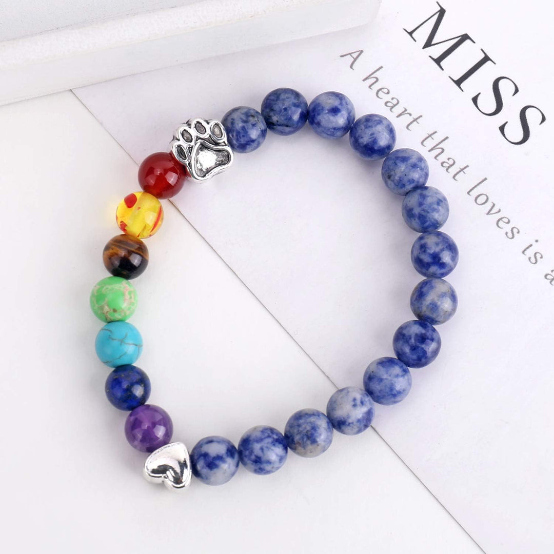 LUMIN - Rainbow Bridge Reminder Bracelet with 7 Chakra Beads