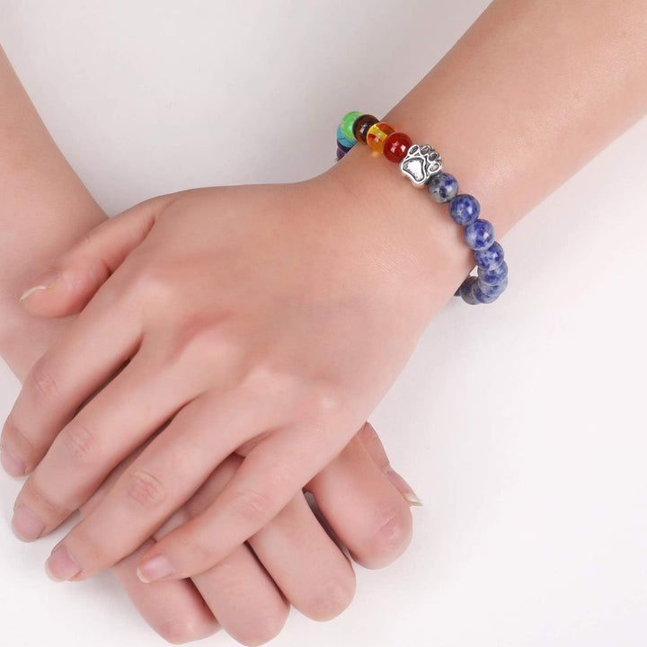 LUMIN - Rainbow Bridge Reminder Bracelet with 7 Chakra Beads