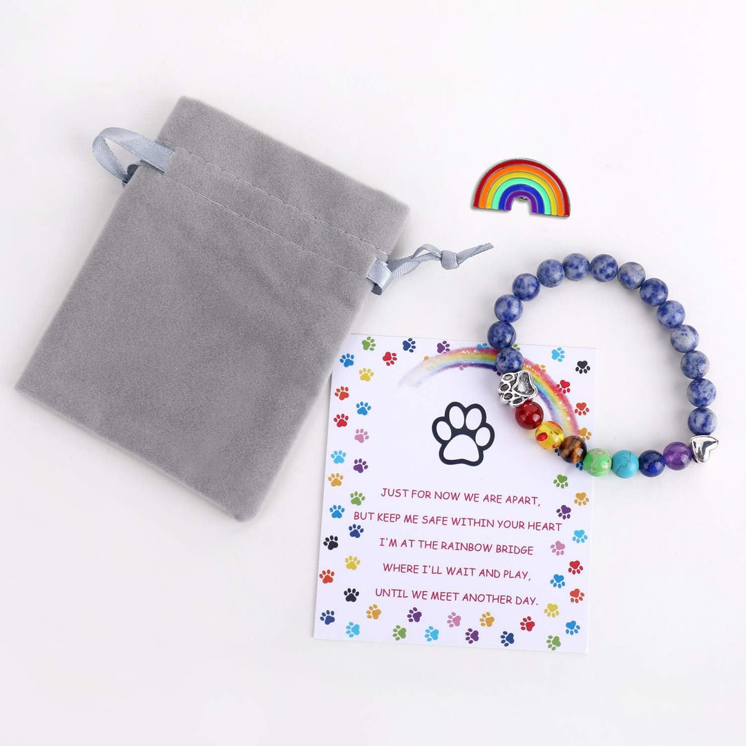 LUMIN - Rainbow Bridge Reminder Bracelet with 7 Chakra Beads