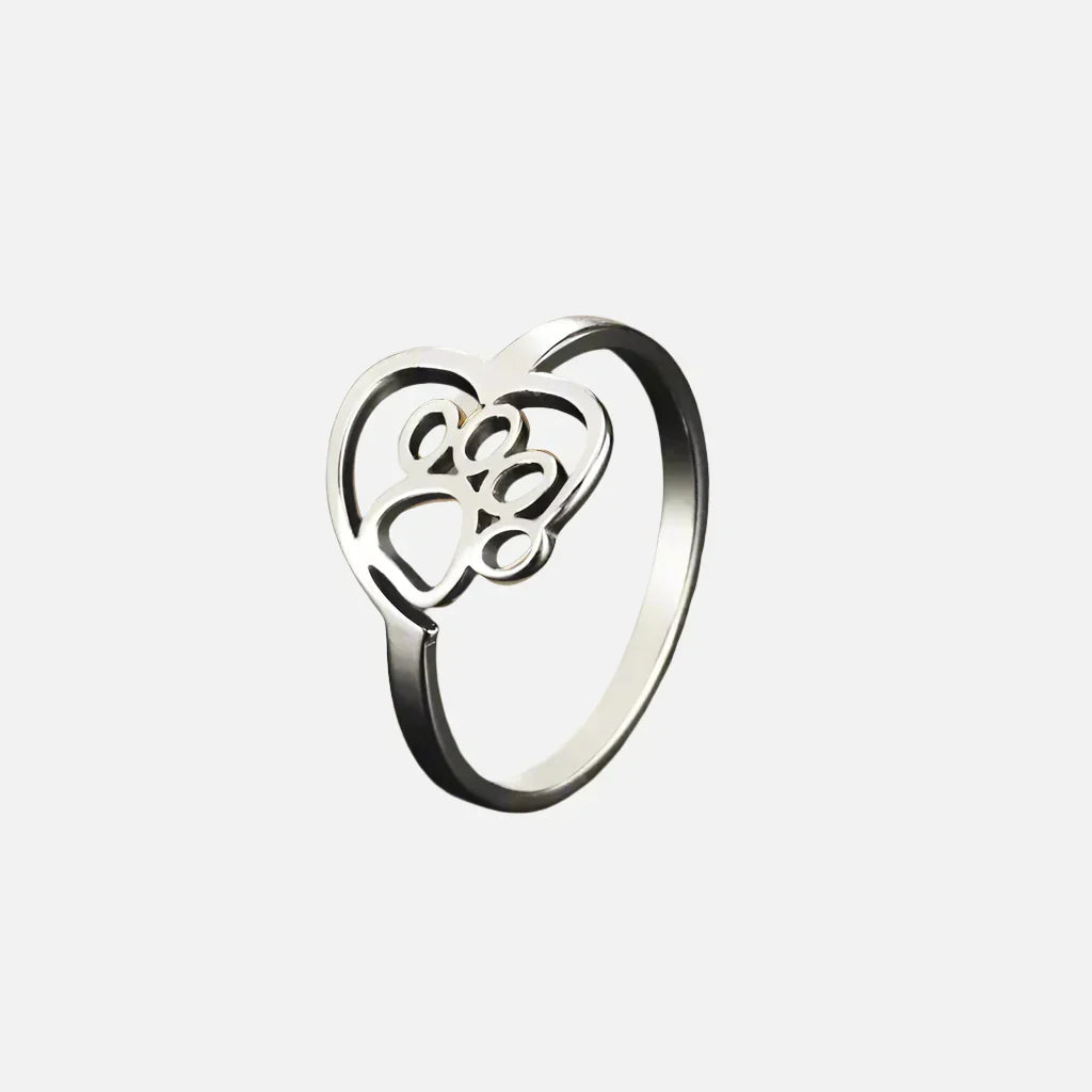 Gold Tone Paw & Heart for Animal Lovers - BECKKY