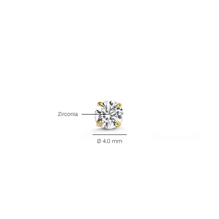 Larmes de Lune Stone Stud Earrings